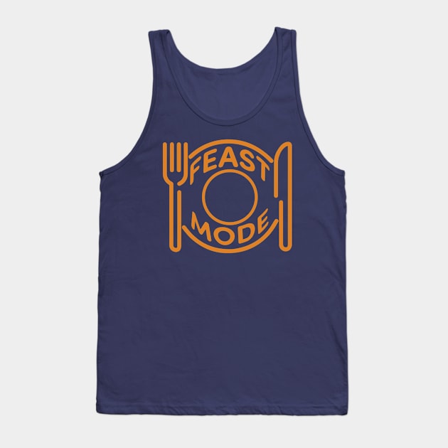 Feast Mode - Orange Tank Top by skauff